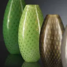 Vazo shtëpie në xham me ngjyra Murano me ngjyra prodhuar në Itali - Asper Viadurini