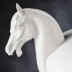 Vazo Dekorative e punuar me dorë në Qeramikë të Bardhë ose Ari 24k Prodhuar në Itali - Jakcy Viadurini