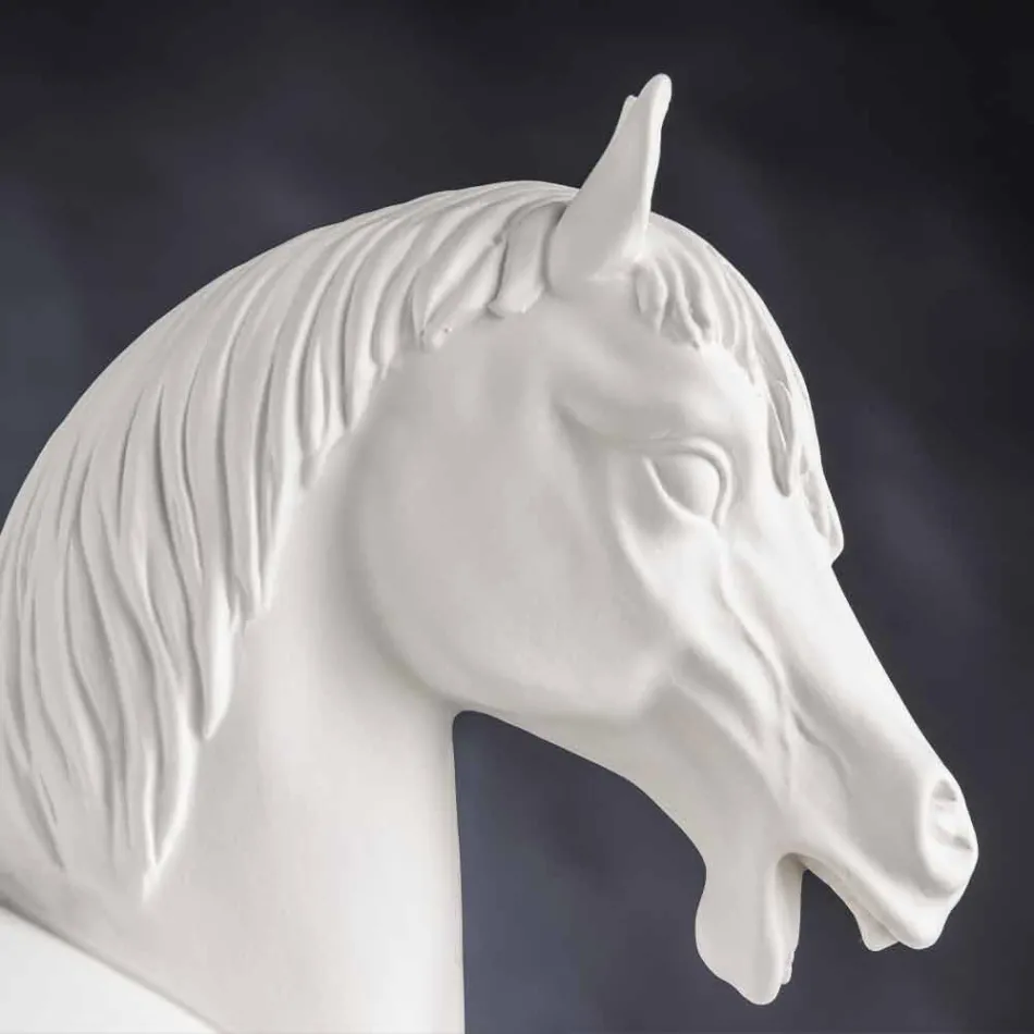 Vazo Dekorative e punuar me dorë në Qeramikë të Bardhë ose Ari 24k Prodhuar në Itali - Jakcy Viadurini