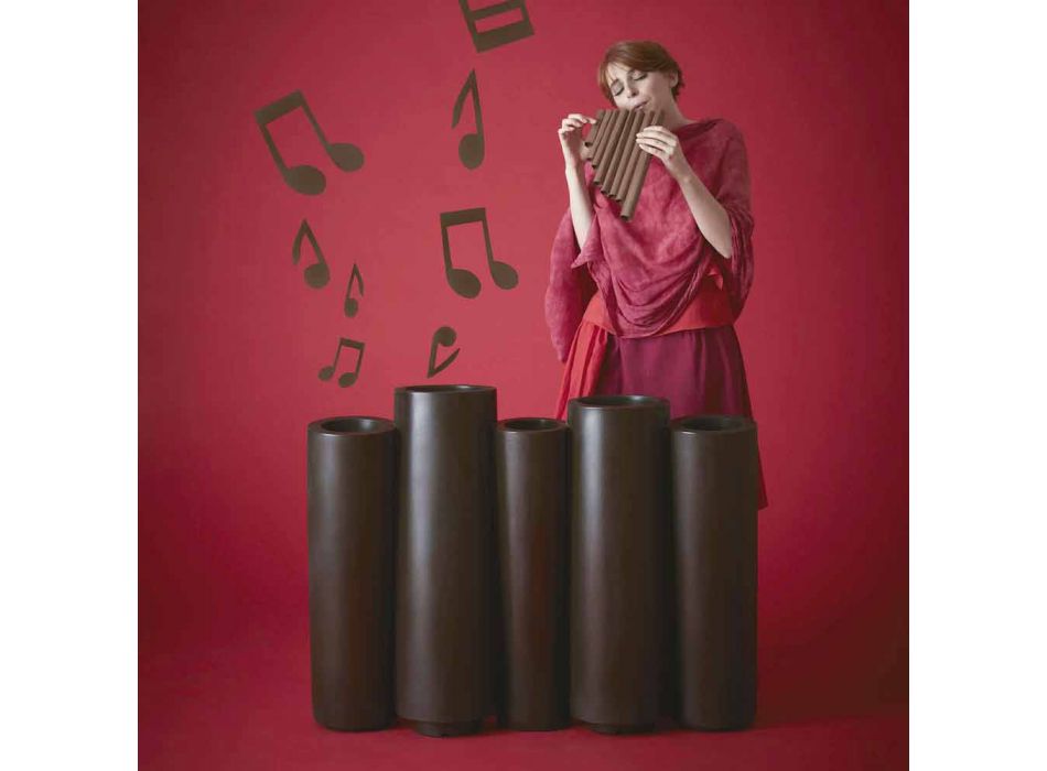 Vazo dekorative me ngjyra Slide Bamboo dizajn modern prodhuar në Itali Viadurini