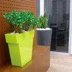 Vazo dekorative me ngjyra Slide Vazo moderne polietileni e prodhuar në Itali Viadurini