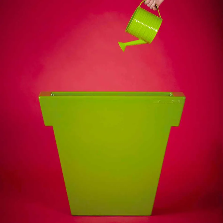 Vazo dekorative me ngjyra Slide Vazo moderne polietileni e prodhuar në Itali Viadurini