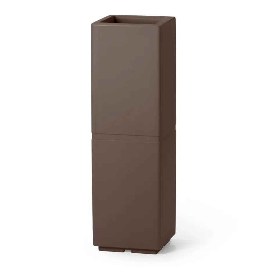 Vazo dekorative e brendshme ne polietileni 2 permasa Made in Italy - Lambo Viadurini