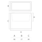 Vazo dekorative per ambiente te brendshme ne polietileni 2 permasa Made in Italy - Lambo Viadurini