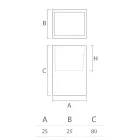 Vazo dekorative per ambiente te brendshme ne polietileni 2 permasa Made in Italy - Lambo Viadurini