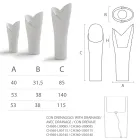 Vazo dekorative për ambiente të brendshme me polietileni me ngjyra Prodhuar në Itali - Cervia Viadurini