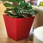 Vazo dekorative për ambiente të brendshme me polietileni me ngjyra Prodhuar në Itali - Mengo Viadurini