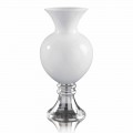 Vazo dekorative e brendshme ne xham te bardhe dhe transparente prodhuar ne Itali - Frodino