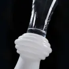 Vazo xhami dekorative shtëpie me bazë të bardhë prodhuar në Itali - Catia Viadurini