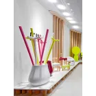 Vazo me Dizajn Dekorativ në Polietileni Prodhuar në Itali - Monita Viadurini