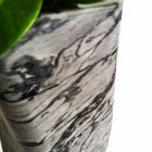 Vazo me Dizajn Dekorativ në Bardiglio ose Mermer Carrara Prodhuar në Itali - Prisma Viadurini