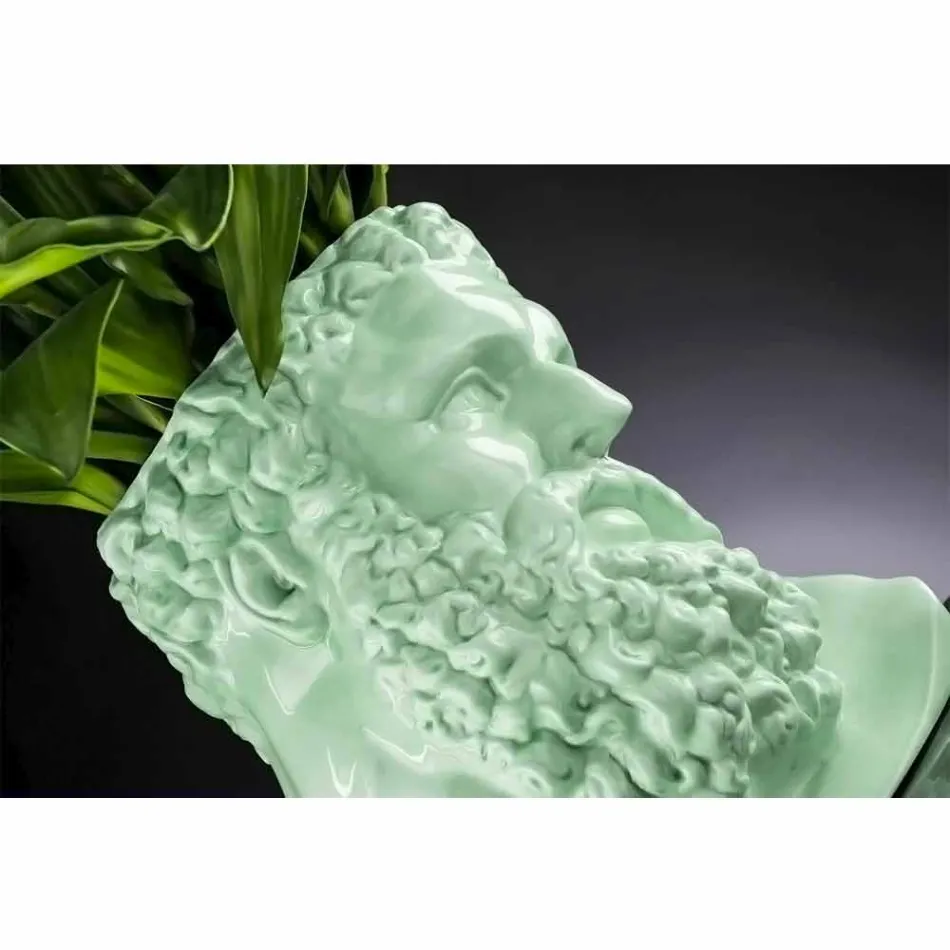 Vazo dekorative qeramike me ngjyra të bëra me dorë prodhuar në Itali - Maciste Viadurini