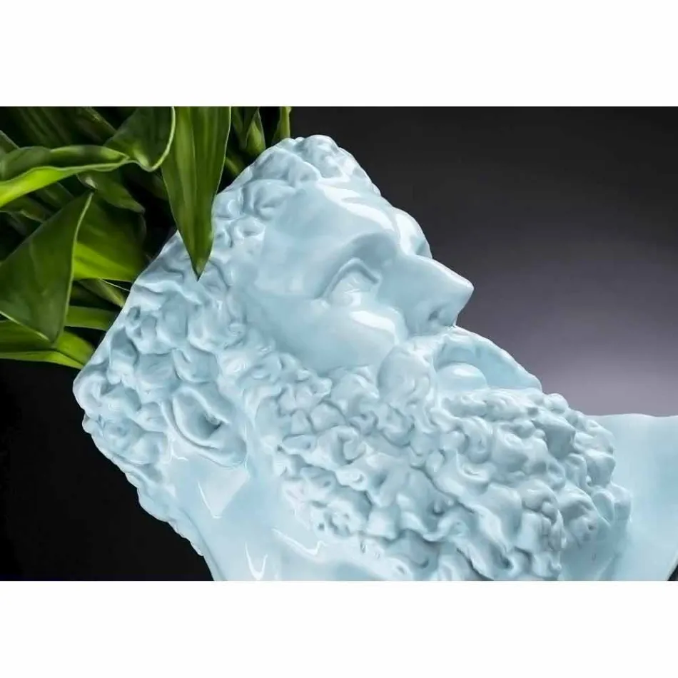 Vazo dekorative qeramike me ngjyra të bëra me dorë prodhuar në Itali - Maciste Viadurini