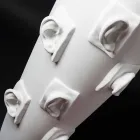 Vazo qeramike dekorative me zbukurime punuar me dorë në Itali - Capuano Viadurini