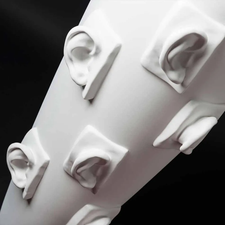 Vazo qeramike dekorative me zbukurime punuar me dorë në Itali - Capuano Viadurini