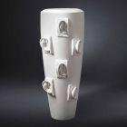 Vazo qeramike dekorative me zbukurime punuar me dorë në Itali - Capuano Viadurini