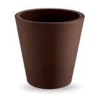 Vazo dekorative polietileni me ngjyrë të rrumbullakët Prodhuar në Itali - Mengo Viadurini