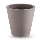 Vazo dekorative polietileni me ngjyrë të rrumbullakët Prodhuar në Itali - Mengo Viadurini