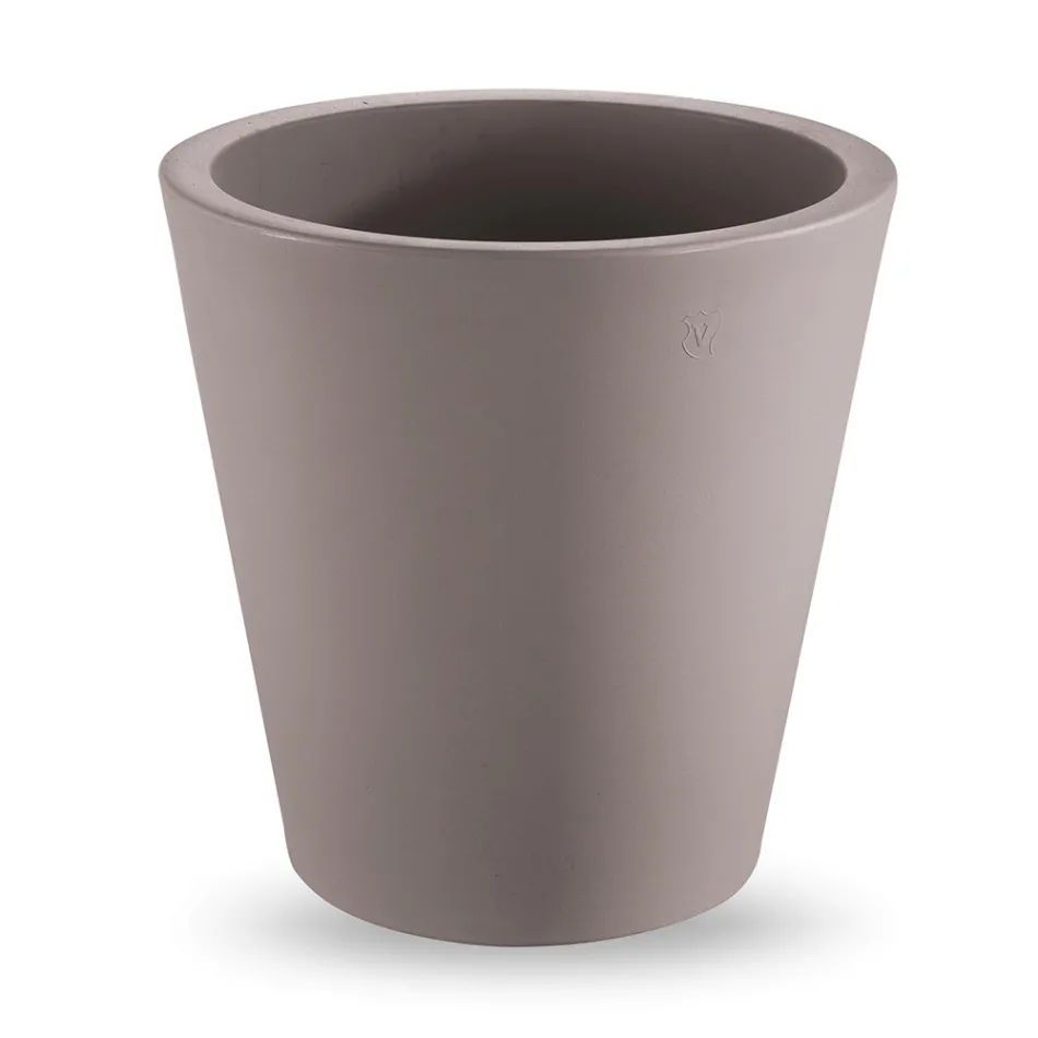 Vazo dekorative polietileni me ngjyrë të rrumbullakët Prodhuar në Itali - Mengo Viadurini