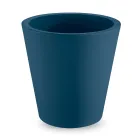 Vazo dekorative polietileni me ngjyrë të rrumbullakët Prodhuar në Itali - Mengo Viadurini