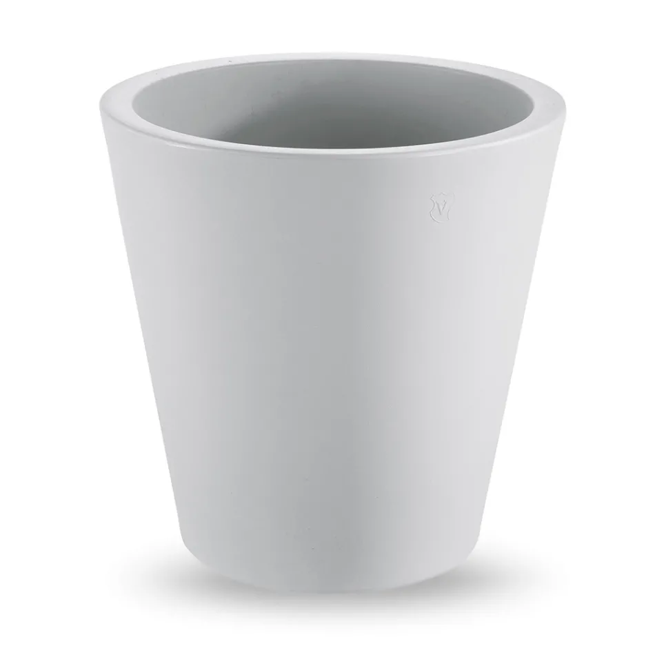 Vazo dekorative polietileni me ngjyrë të rrumbullakët Prodhuar në Itali - Mengo Viadurini