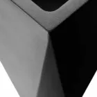 Vazo dekorative polietileni me dizajn katror prodhuar në Itali - Bonina Viadurini