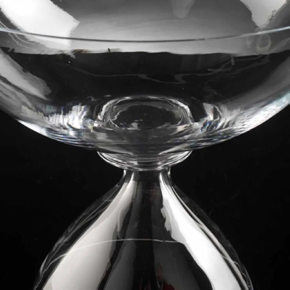 Vazo prej xhami në lulëzim dekorativ, e punuar me dorë në Itali - Serena Viadurini