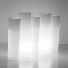 Vazo e ndritshme dekorative Slide Bamboo me dizajn modern prodhuar ne Itali Viadurini