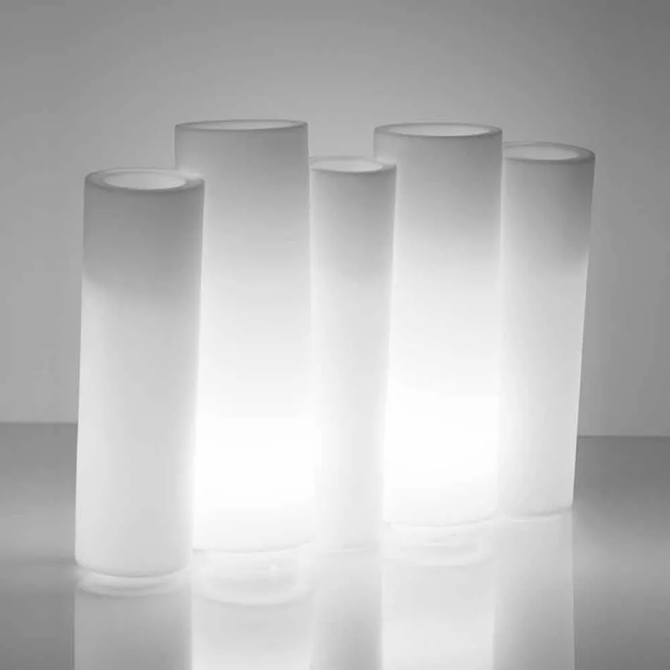 Vazo e ndritshme dekorative Slide Bamboo me dizajn modern prodhuar ne Itali Viadurini