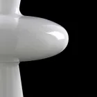 Vazo Dekorative Moderne në Qeramikë të Bardhë të punuar me dorë në Itali - Tulipo Viadurini