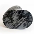 Vazo Moderne Dekorative në Mermer Bardiglio Fiorito Prodhuar në Itali - Dido Viadurini