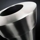 Vazo dekorative shtëpie në çelik saten prodhuar në Itali - Gardeno Viadurini