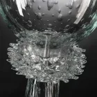 Vazo elegante e brendshme në xham me lulëzim Murano prodhuar në Itali - Koperniku Viadurini