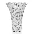 Vazo elegante luksoze në dekorime gjeometrike prej qelqi dhe argjendi - Torresi