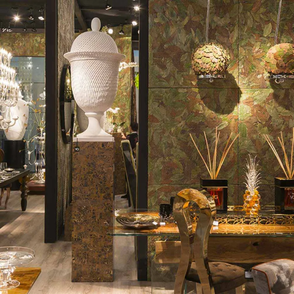 Vazo elegante shtëpie qeramike prodhuar me dorë prodhuar në Itali - Napoleone Viadurini