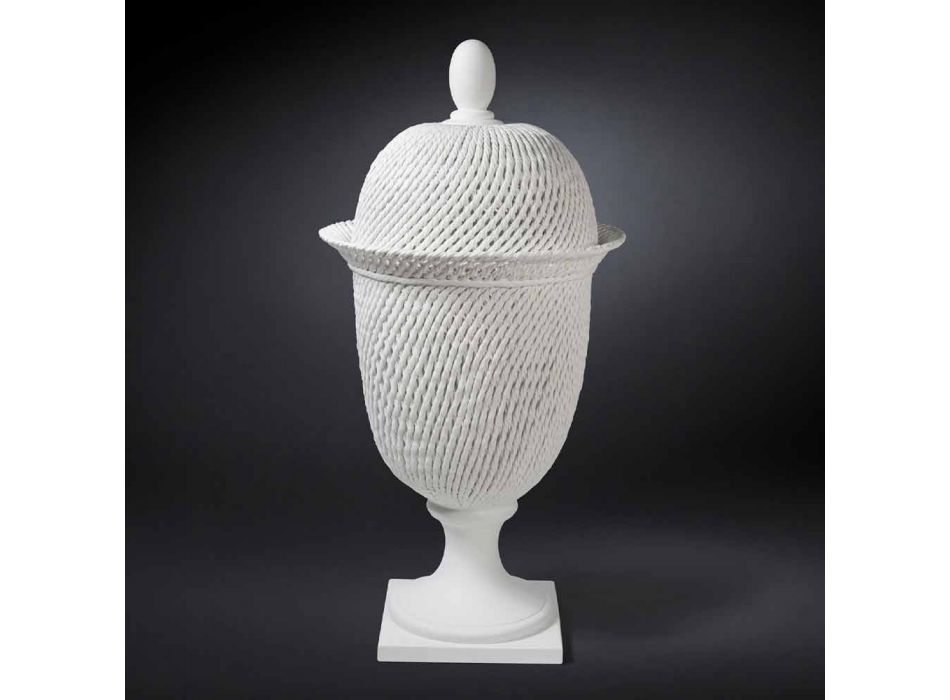 Vazo elegante shtëpie qeramike prodhuar me dorë prodhuar në Itali - Napoleone Viadurini