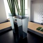Vazo e pavarur në xham dhe panele të këmbyeshëm 3 Dimensionet - Ghenna Viadurini