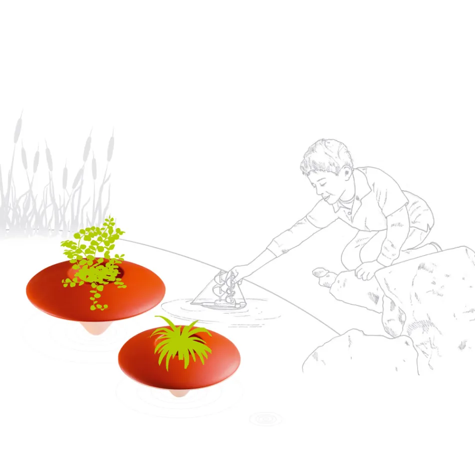 Vazo lundruese në natyrë në polietileni me ngjyra e prodhuar në Itali - Boa Viadurini