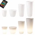 Tenxhere me ndriçim LED shumëngjyrësh ose diellor për kopsht ose dhomë të gjallë - Vasostar Viadurini