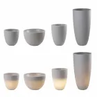 Vazo e ndriçuar Plastike me ngjyra të jashtme dhe të brendshme me dizajn modern - Svasostar Viadurini