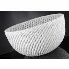 Vazo qeramike e punuar me dorë me Pëlhura të endura Prodhuar në Itali - Napoleon Viadurini