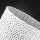 Vazo qeramike e punuar me dorë me Pëlhura të endura Prodhuar në Itali - Napoleon Viadurini