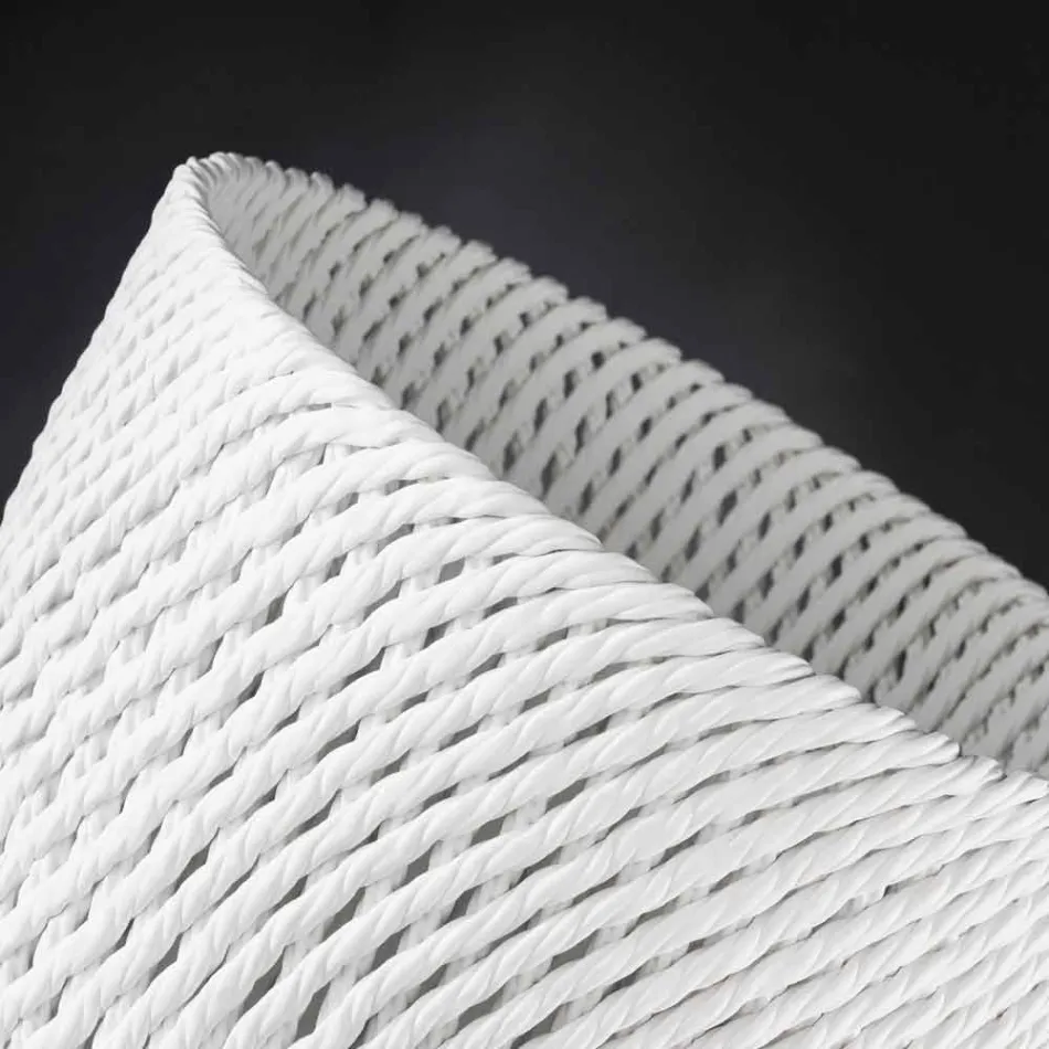 Vazo qeramike e punuar me dorë me Pëlhura të endura Prodhuar në Itali - Napoleon Viadurini