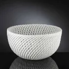 Vazo qeramike e punuar me dorë me Pëlhura të endura Prodhuar në Itali - Napoleon Viadurini