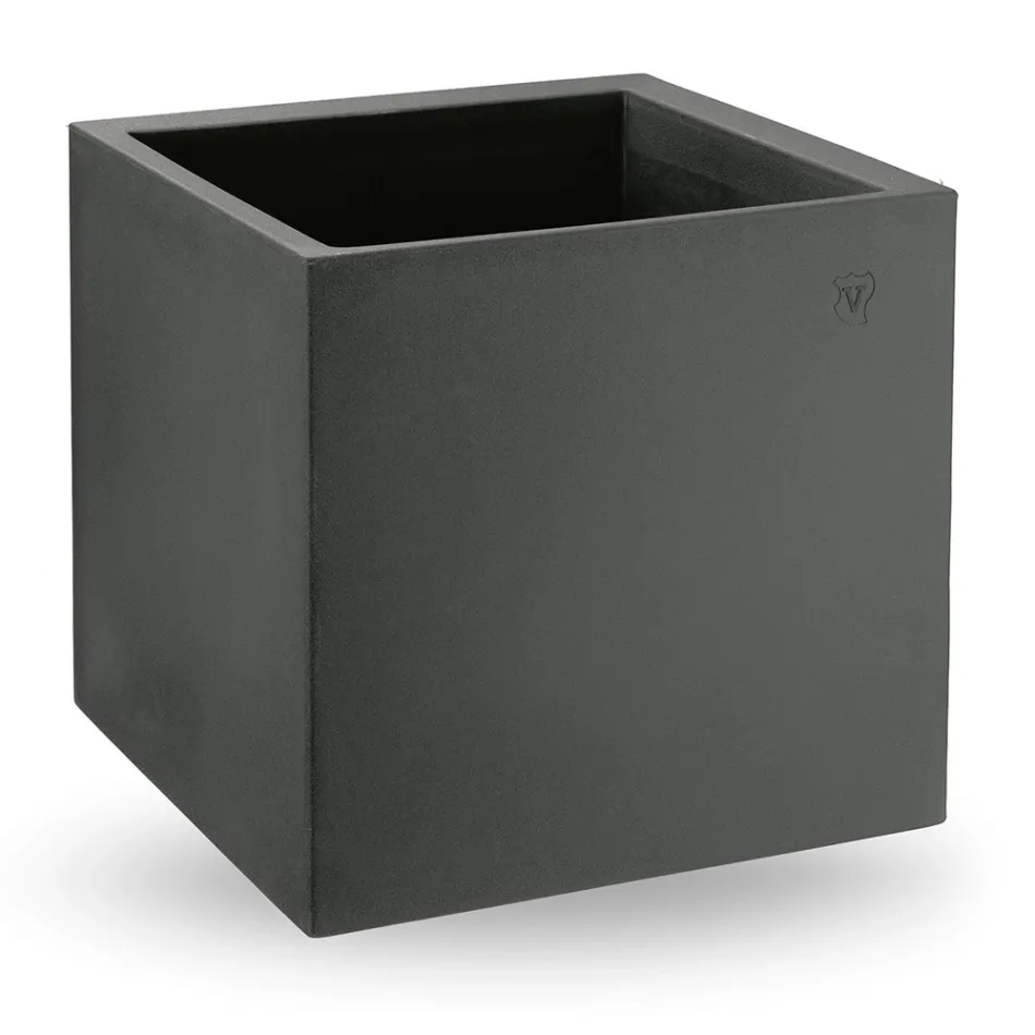 Vazo në formë kubike polietileni me ngjyrë Prodhuar në Itali - Tonello Viadurini