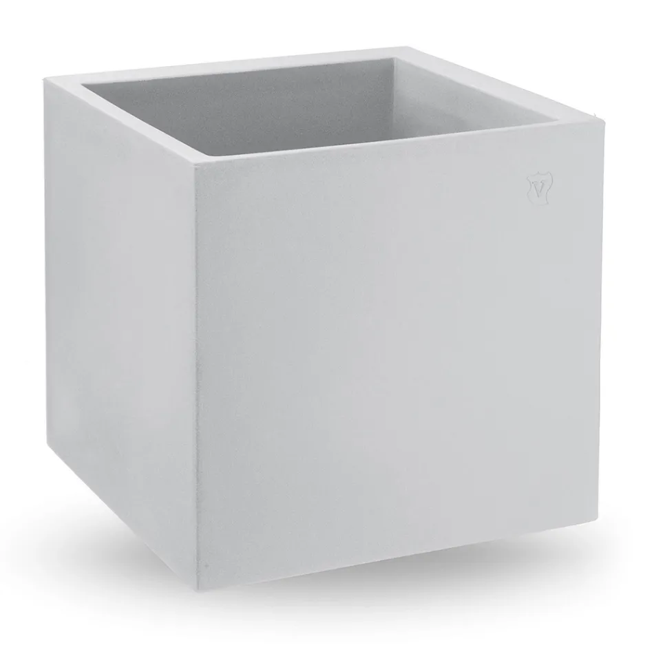 Vazo në formë kubike polietileni me ngjyrë Prodhuar në Itali - Tonello Viadurini