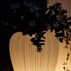 Vazo me dritë të jashtme me Dizajn Modern në Polietileni, 2 Copë - Lëkura nga Myyour Viadurini