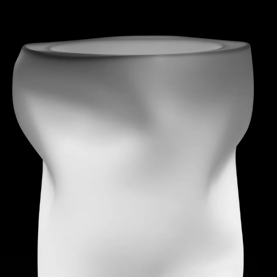 Vazo e ndritshme në natyrë në polietileni të errët Made in Italy - Krenare Viadurini