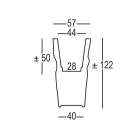 Vazo e ndritshme në natyrë në polietileni të errët Made in Italy - Krenare Viadurini