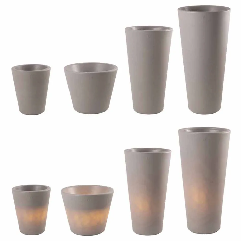 Vazo me shkëlqim për ambiente të jashtme dhe të brendshme, dizajn shumëngjyrësh në 3 dimensione - Vasostar Viadurini